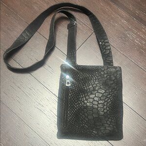 RUDSAK Black suede Crossbody Bag